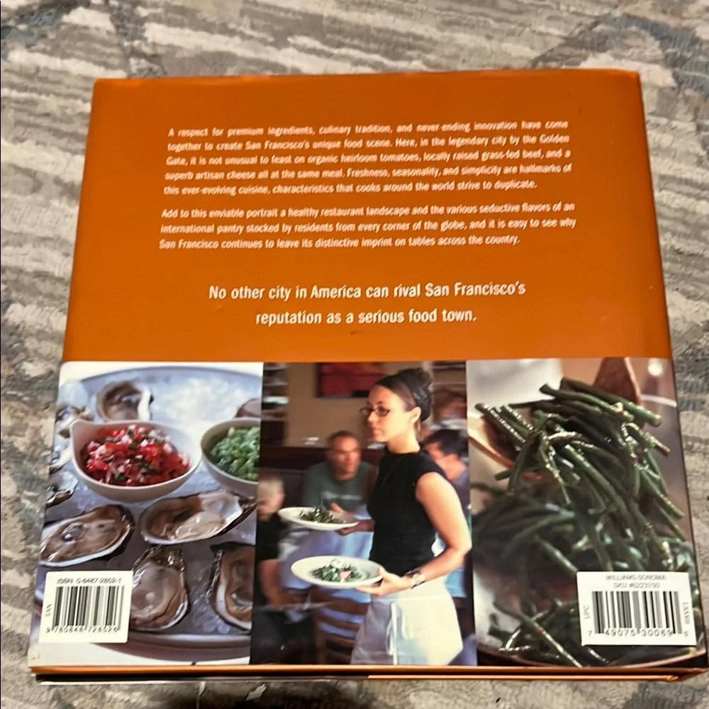 Williams Sonoma San Francisco Recipe Cookbook Book - Orange Cover